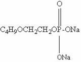 ethylene glycol monobutyl ether phosphate sodium salt